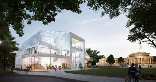 Completion of Steel Frame Installation for Buffalo AKG Art Museum